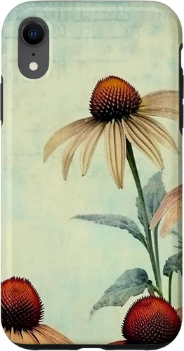 Vista 24 de iPhone 16 Vintage Coneflower Case