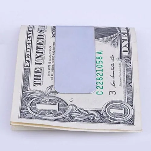 Vista 3 de Clip de dinero de acero inoxidable titular de la tarjeta de crédito M Acero