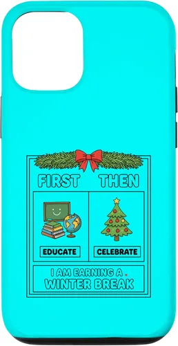 Vista 28 de Literary Teacher First Then Educate Celebrate I Am Earning Case for iPhone 17
