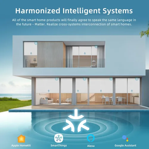 Vista 4 de SmartWings Persianas motorizadas con control remoto para ventanas, persianas enrollables Matter 100% opacas, automáticas, eléctricas inteligentes