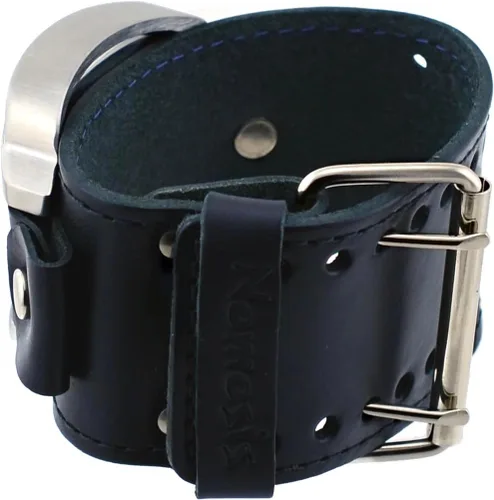 Vista 2 de Nemesis LBB011K Reloj de pulsera de cuero con esfera negra para hombre, Negro -, Movimiento de cuarzo