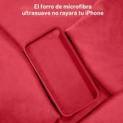 Vista 6 de Vooii Funda para iPhone SE 2022/3rd/2020, iPhone 8/7, silicona líquida mejorada con [bordes planos] [protección de cámara]