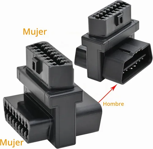 Vista 6 de iKKEGOL Cable divisor OBD2 de bolsillo, OBD II completo de 16 pines, 1 macho a doble hembra, 1 a 2 T, convertidor adaptador de extensión de 2 vías