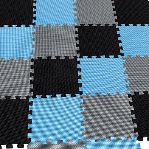 Vista 7 de MQIAOHAM® Alfombras de juego de rompecabezas de 18 piezas, alfombra de juego suave para bebés, azulejos de espuma entrelazados para niños, tapetes