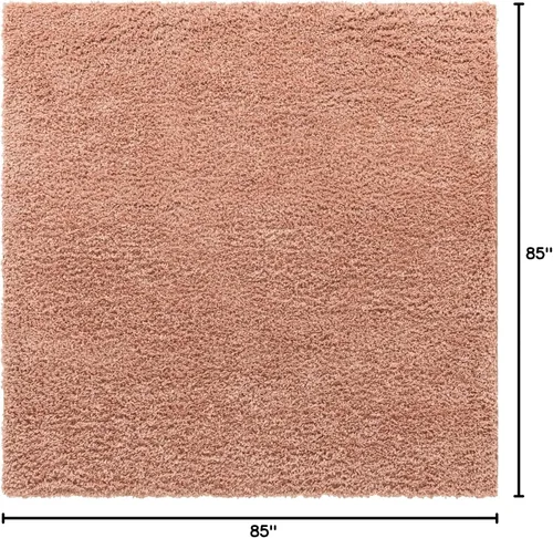 Vista 302 de Unique Loom Colección Davos Shag - Alfombra Lino