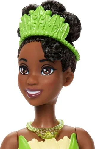 Vista 5 de Mattel Disney Princess Toys, muñeca de moda Tiana con 2 estilos, 9 accesorios, 2 corpiños a presión y 2 faldas, historias 2 en 1 inspiradas