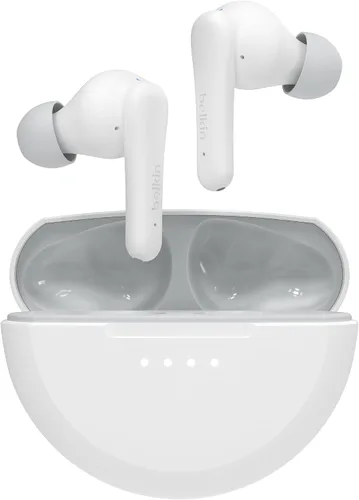 Vista 8 de Auriculares Belkin SoundForm Nano 2 Bluetooth para niños con micrófono integrado, vida útil de batería de 28H, volumen seguro de 85dB, resistencia