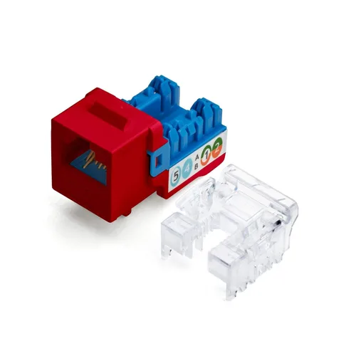 Vista 11 de TRUE CABLE Conector Keystone Cat5e, sin blindaje (UTP), perforado de 90 grados, PoE++ (4PPoE) 100W, certificación UL, verificado ETL, certificado