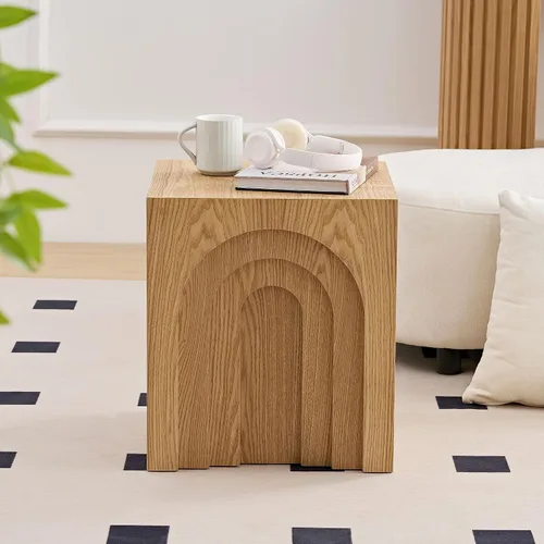 Vista 36 de Mesa auxiliar cuadrada de 15.74 pulgadas para sala de estar, mesa de centro minimalista, mesa de centro moderna, mesa de té, mesa auxiliar, mesa