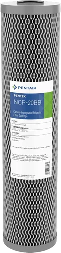 Vista 8 de Pentair Pentek NCP-10 Filtro de agua de carbono, 10 pulgadas, cartucho de filtro plisado impregnado de carbono sin celulosa, 10 x 2.5 pulgadas, 10