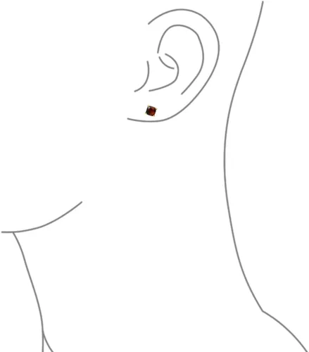 Vista 3 de Aretes de aro hexagonales con forma cuadrada de tortuga marrón para mujer, acero inoxidable chapado en oro de 14 quilates