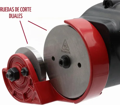 Vista 7 de Malco TurboShear TSPC1 - Cortador de panel rotativo - Accesorio de taladro para cortar metal, vinilo, techos acanalados y paneles de pared - Ruedas