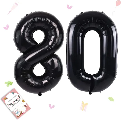Vista 98 de Globos grandes de 40 pulgadas de números del 0 al 9, globos numéricos para decoración de fiesta de cumpleaños, globos de helio de aluminio