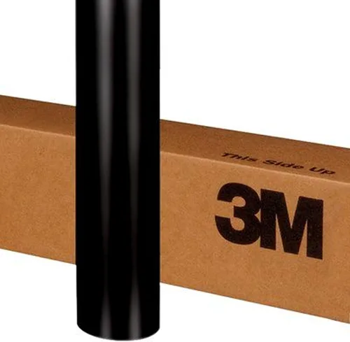 Vista 2 de Película de vinilo satinada negra cubreautos 3M 1080 S12, Negro