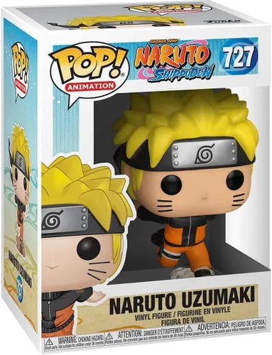 Vista 6 de POP Naruto Shippuden - Figura de vinilo de Funko de Naruto Uzumaki (Running) (incluye funda protectora de caja compatible), multicolor, 3.75 pulgadas