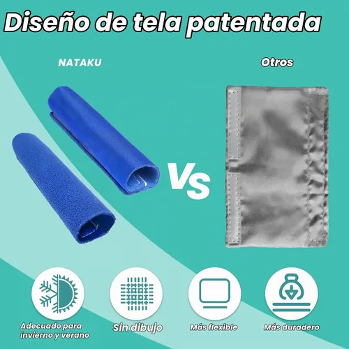 Vista 5 de NATAKU - Paquete de 8 fundas para correas CPAP de satén, cojines de máscara Azul marino