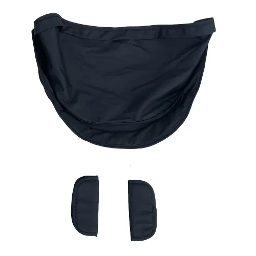Vista 5 de Accesorios de Repuesto para Cochecito Capota, Escudo de Protección, Parasol Textil Compatible con Asiento de Automóvil y Cochecito Doona (Negro)