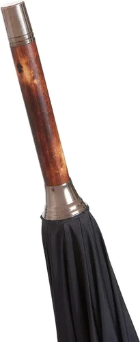 Vista 4 de The London Umbrella - Hecho a partir de una sola pieza de castaño inglés - Negro