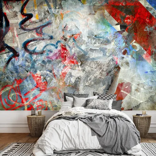 Vista 19 de wall26 - Pintura de arte abstracto marrón y beige - Mural de pared extraíble Papel pintado autoadhesivo grande - 66x96 pulgadas