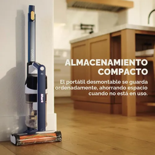 Vista 11 de Shark® Aspiradora ligera inalámbrica para mascotas, cepillo autolimpiante, 40 minutos de tiempo de ejecución, extraíble de mano, taza de polvo XL