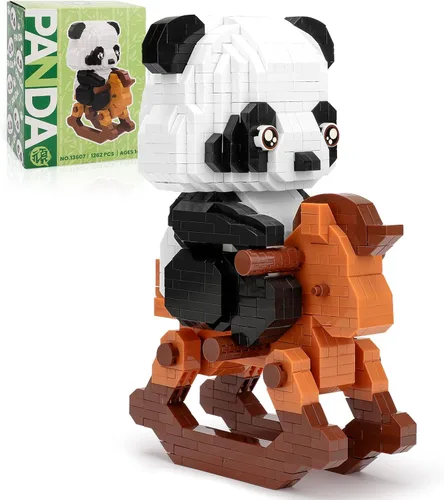 Vista 9 de Lindo kit de bloques de construcción micro mini de animales, ladrillos mini azules de gato para juguetes de construcción para adultos, niños