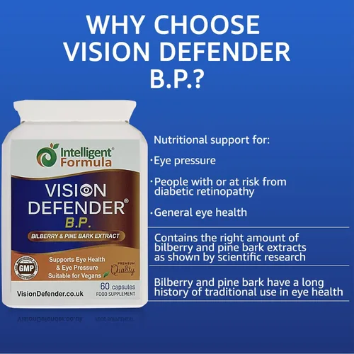 Vista 2 de Vision Defender BP - Suplemento para ojos de arándano y corteza de pino, 60