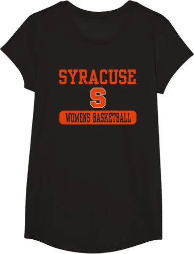 Vista 3 de Camiseta de baloncesto naranja de Syracuse para mujer con licencia oficial, Negro