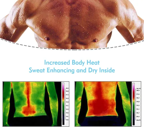 Vista 4 de Chaleco de Sauna para adelgazar con polímero, chaleco de sauna, negro caliente cuerpo fajas corsé con cremallera cintura entrenador
