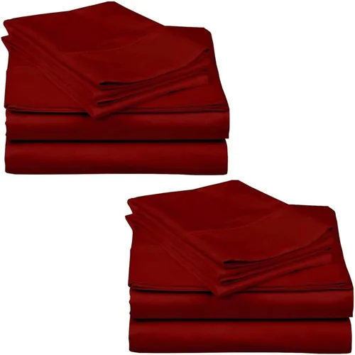 Vista 39 de Mattress-Homes Juego de sábanas de 4 piezas ultra lujosas 100% algodón suave de fibra larga de 16 pulgadas de profundidad, tamaño individual lavable