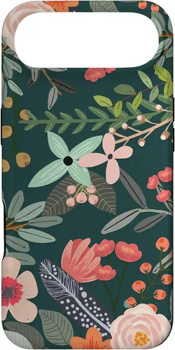 Vista 27 de Cute Colorful Garden Botanical Floral Pattern Case for iPhone 17