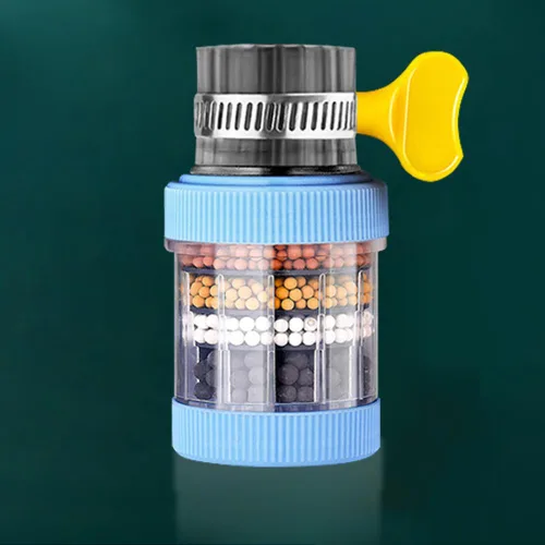 Vista 5 de Paquete de 3 filtros de montaje en grifo, purificador de filtro de agua para grifo, filtración de carbón activado, elimina cloro, fluoruro, metales