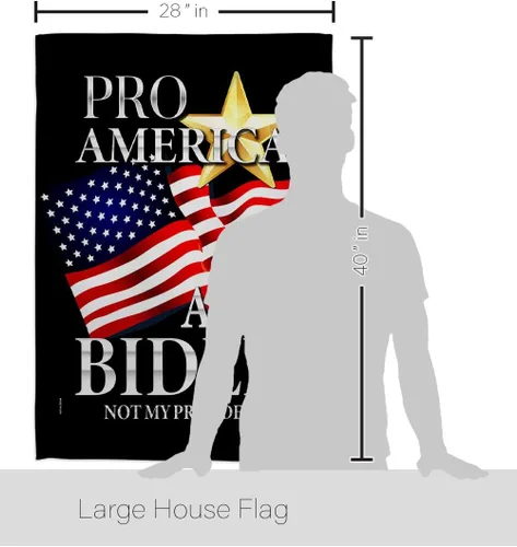 Vista 2 de Pro America - Paquete de bandera anti-Biden House de Estados Unidos, presidente político demócrata, fiesta de té republicana de Estados Unidos