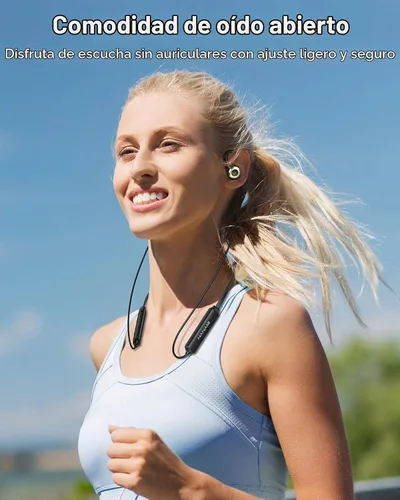 Vista 4 de NANAMI Auriculares de oído abierto inalámbricos Bluetooth, cómodos auriculares con gancho para las orejas para dormir de lado, ajuste sin presión