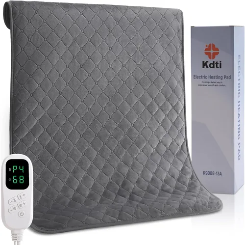 Vista 10 de Almohadilla térmica para dolor de espalda - 32"x17" XXXL Almohadilla térmica eléctrica para cuello, hombros, piernas, rodillas, pies y cólicos