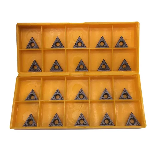 Vista 12 de 10 piezas TCMT21.51/TCMT110204 Insertos de carburo con revestimiento nano-azul. El inserto TCMT es adecuado para portabrocas de torneado de 91°