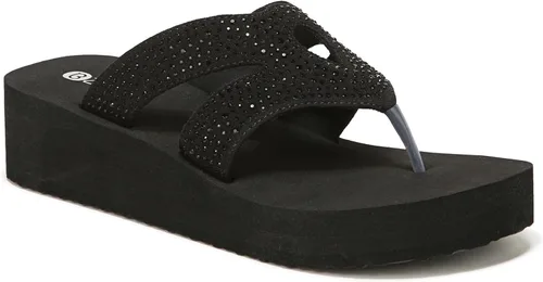 Vista 4 de BZees Sandalias Rio para mujer, Brillante negro