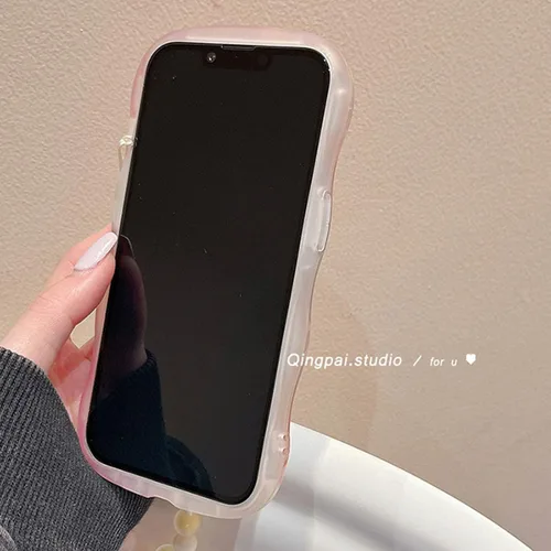Vista 7 de Funda compatible con iPhone 11 para mujeres y niñas, bonita funda rizada con diseño de corazón de amor, antiarañazos, a prueba de golpes para iPhone