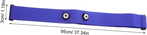 Vista 2 de Correa de pecho para monitor de ritmo cardíaco Cinturón de monitoreo de frecuencia cardíaca Monitores cardíacos de nailon Fijación de pecho