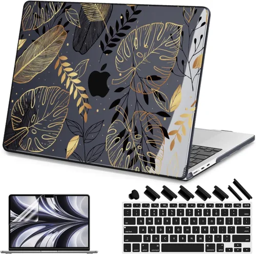 Vista 9 de Teryeefi Funda para MacBook Air de 13 pulgadas (versión 2010-2017), funda protectora rígida de plástico y cubierta de teclado solo compatible