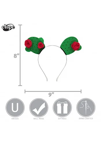 Vista 5 de Diadema con Accesorio de Cactus Multicolor