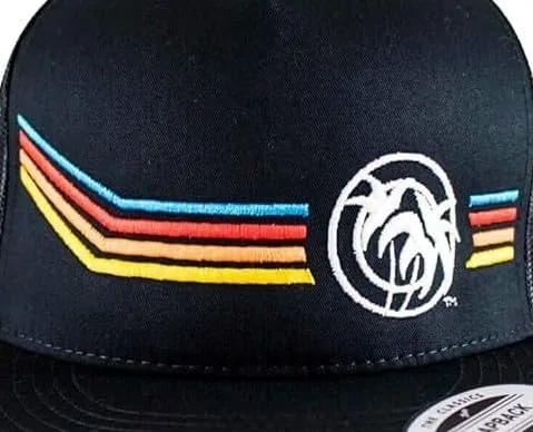 Vista 8 de Aquarius Gorra de béisbol unisex con diseño bordado, gorra de béisbol ajustable (negro)