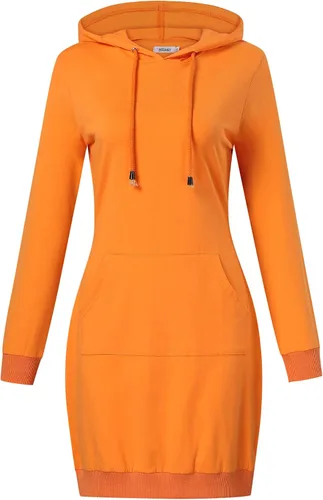 Vista 28 de MISSKY Vestido con capucha para mujer Negro&blanco