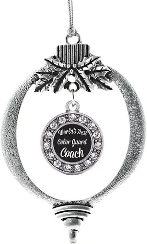 Vista 185 de Inspired Silver - Adorno de cromosoma 21 con dije de círculo de plata con joyas de circonita cúbica