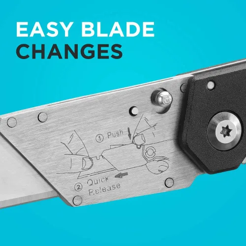 Vista 5 de BLACK+DECKER Cuchillo utilitario, plegable, paquete de 2 (BDHT10001)