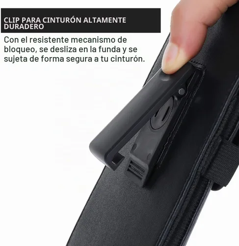 Vista 5 de BECPLT Funda de teléfono para Galaxy S21 FE S20 FE 2022 Funda de cuero para cinturón, bolsa giratoria 360 con clip para cinturón para Samsung S23+
