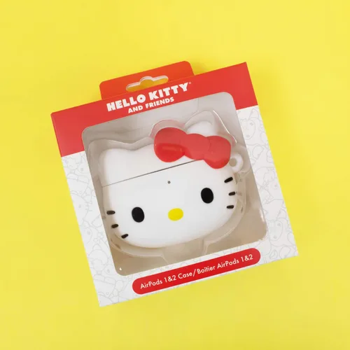 Vista 8 de iFace Hello Kitty - Correa de muñeca con cuentas y figura de Hello Kitty AirPods de 1ª/2ª generación con mosquetón