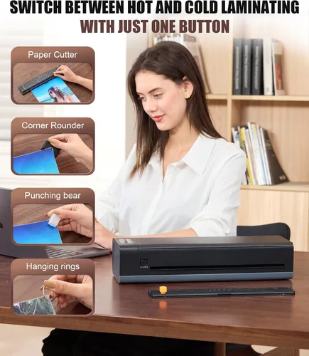 Vista 11 de Chilino Máquina laminadora de 13", máquina que lamina caliente y fría A3 9
