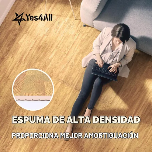 Vista 7 de Yes4All Alfombrillas Entrelazadas de EVA, Baldosas de Suelo tipo Rompecabezas, Acolchado de Suelo de Espuma con Borde para Muebles, Espacio