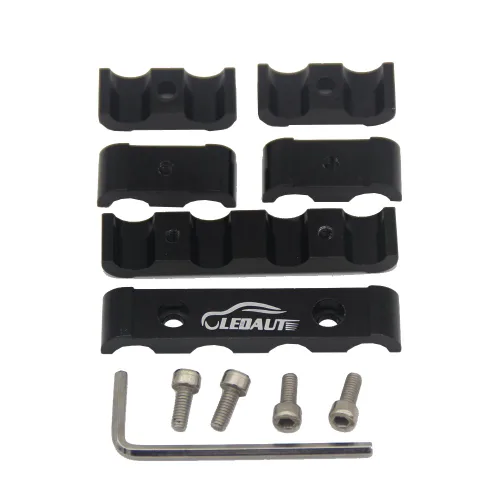 Vista 2 de LEDAUT 12 piezas separador divisor de cables de bujía del motor para 8 mm, 9 mm, 10 mm (negro)