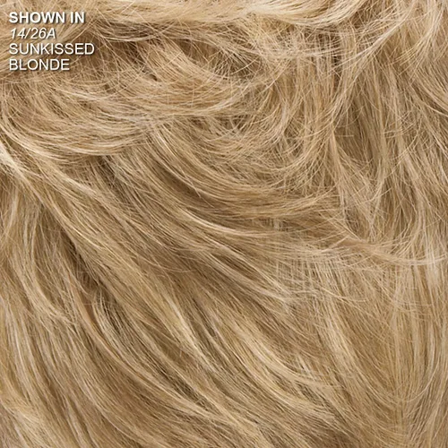 Vista 2 de Paula Young Casey WhisperLite - Peluca corta y ultra chic Pixie con capas ordenadas y rectas/tonos multitonales de rubio, plateado, marrón y rojo